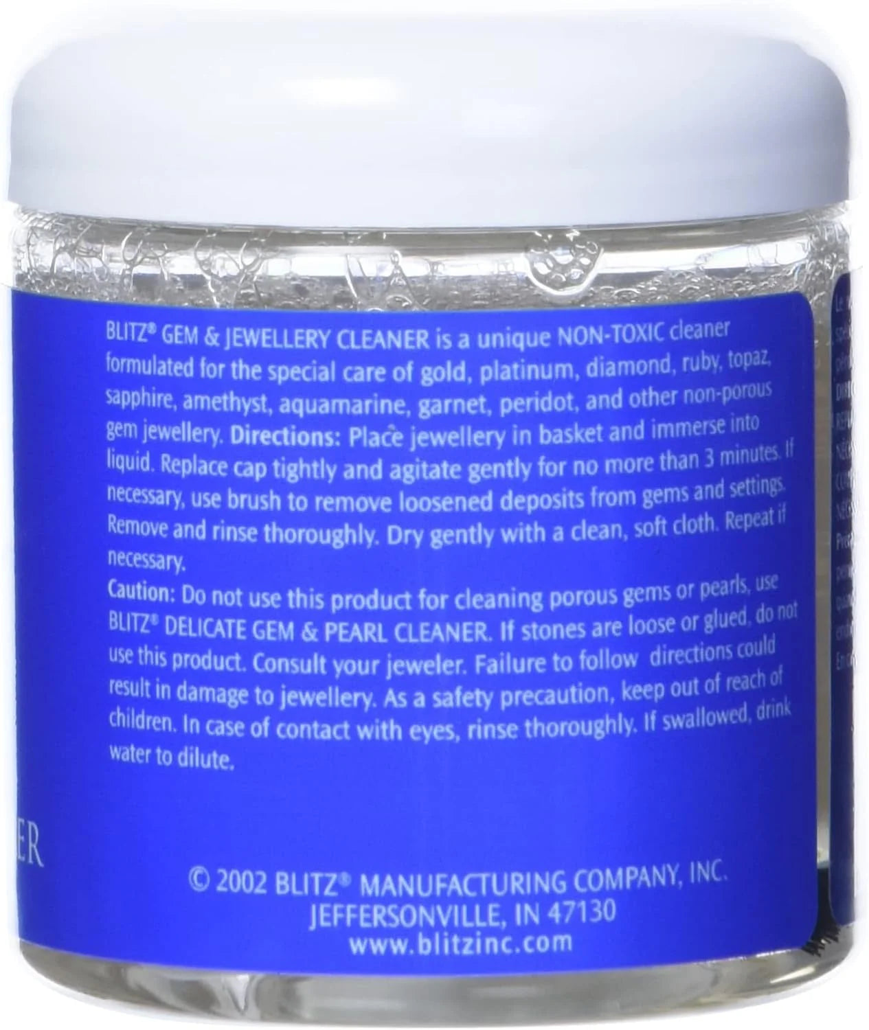 Gem & Jewelry Cleaner with Basket & Brush, Jar of 8 Fluid Ounces