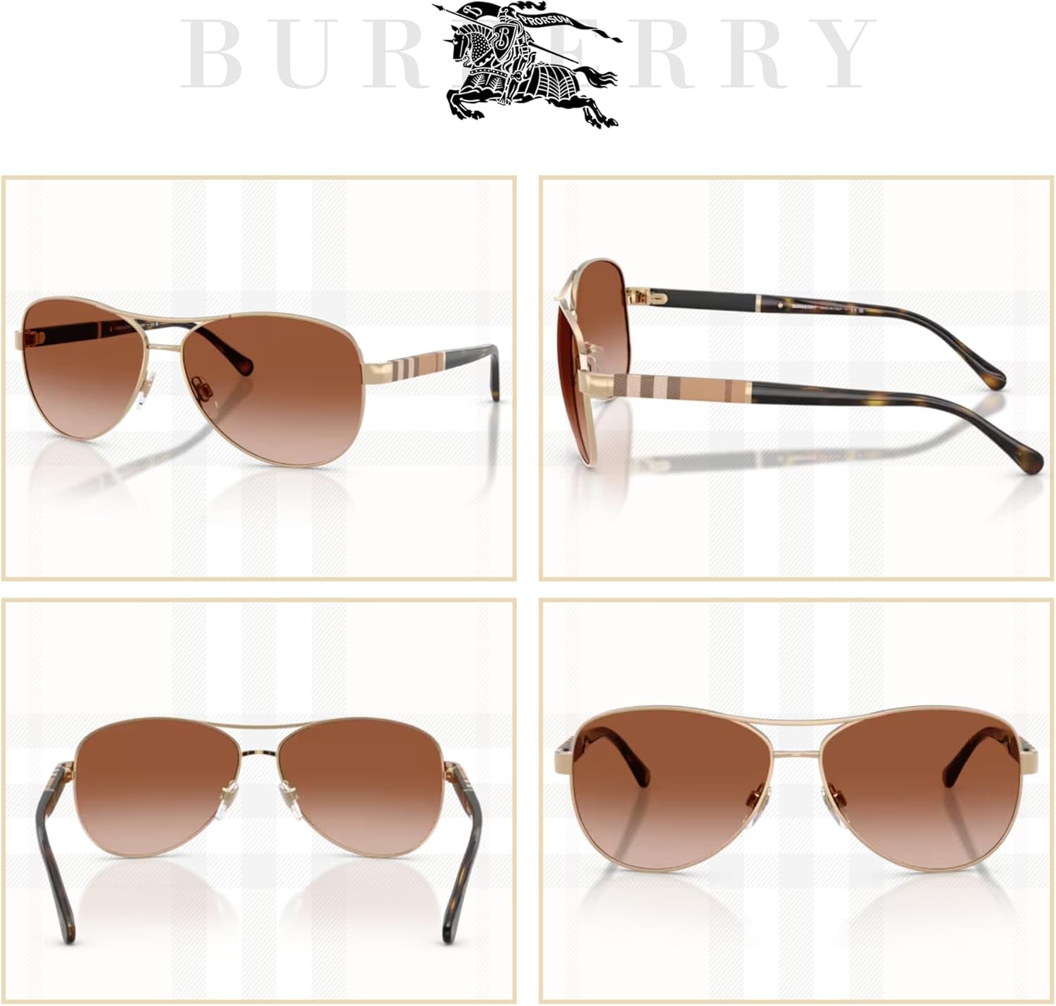 BE3080 Aviator Sunglasses for Women+Bundle with ACCESSORY EYEWEAR KIT