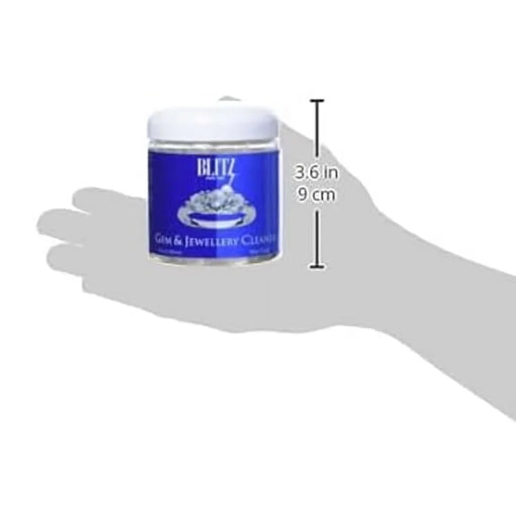 Gem & Jewelry Cleaner with Basket & Brush, Jar of 8 Fluid Ounces